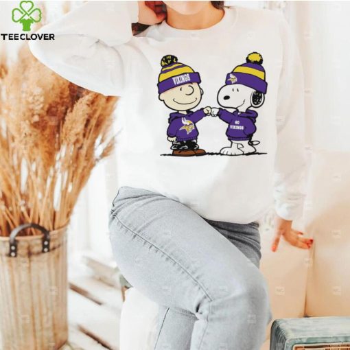 Charlie Brown and Snoopy NFL Minnesota Vikings football go Vikings cartoon shirt