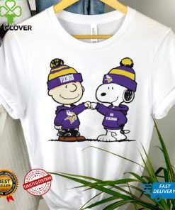 Charlie Brown and Snoopy NFL Minnesota Vikings football go Vikings cartoon shirt