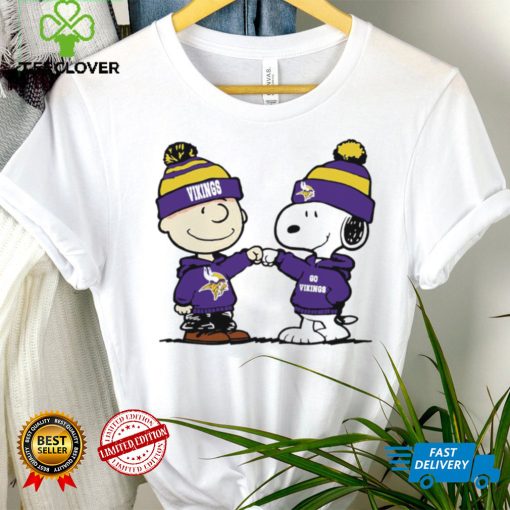 Charlie Brown and Snoopy NFL Minnesota Vikings football go Vikings cartoon shirt