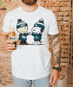 Charlie Brown and Snoopy NFL Philadelphia Eagles football go Eagles cartoon shirt