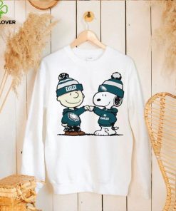 Charlie Brown and Snoopy NFL Philadelphia Eagles football go Eagles cartoon shirt