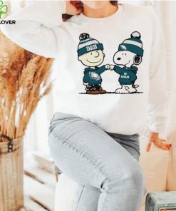 Charlie Brown and Snoopy NFL Philadelphia Eagles football go Eagles cartoon shirt