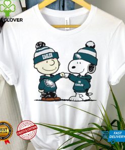 Charlie Brown and Snoopy NFL Philadelphia Eagles football go Eagles cartoon shirt