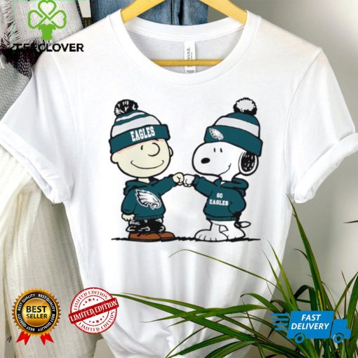 Charlie Brown and Snoopy NFL Philadelphia Eagles football go Eagles cartoon shirt