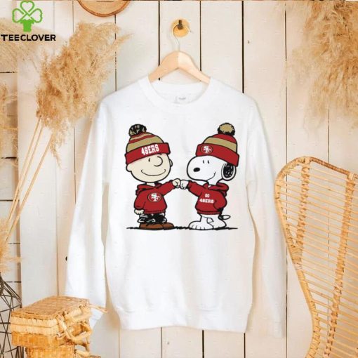 Charlie Brown and Snoopy NFL San Francisco 49ers football go 49ers cartoon hoodie, sweater, longsleeve, shirt v-neck, t-shirt