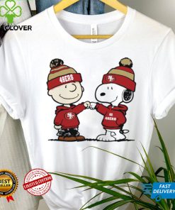 Charlie Brown and Snoopy NFL San Francisco 49ers football go 49ers cartoon hoodie, sweater, longsleeve, shirt v-neck, t-shirt