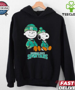 Charlie Brown and Snoopy sitting Michigan State Spartans shirt