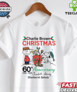 Charlie Brown christmas 60thanniversary 1965 2025 shirt 2 Charlie Brown christmas 60thanniversary 1965 2025 shirt