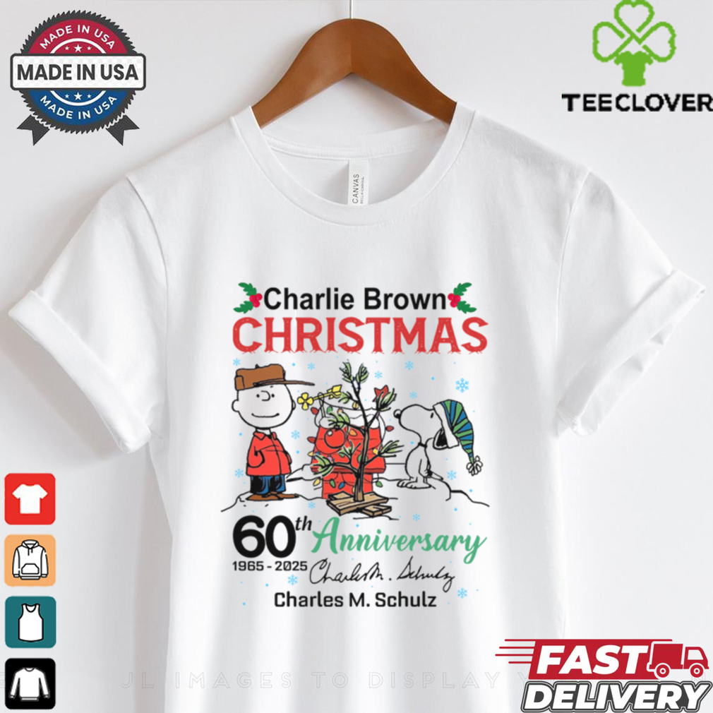 Charlie Brown christmas 60thanniversary 1965 2025 shirt Charlie Brown christmas 60thanniversary 1965 2025 shirt