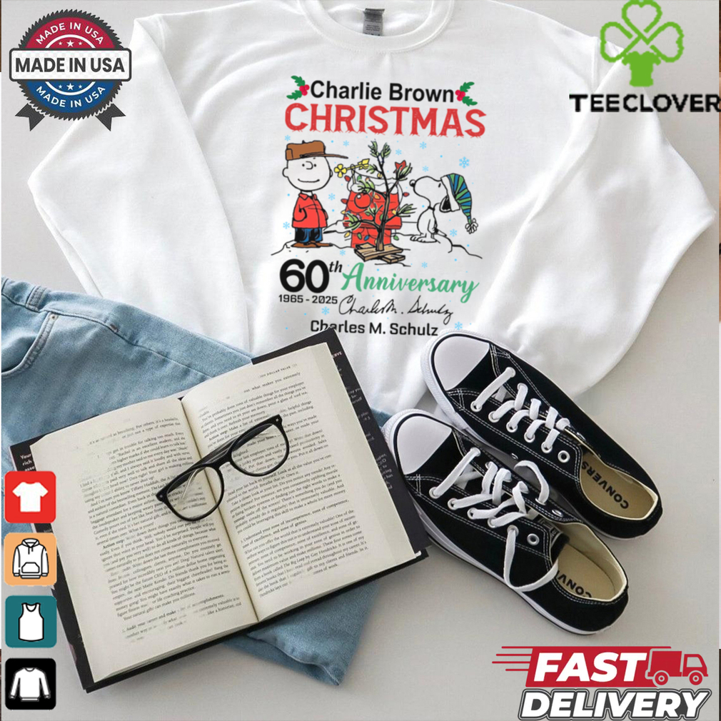 Charlie Brown christmas 60thanniversary 1965 2025 shirt Charlie Brown christmas 60thanniversary 1965 2025 shirt