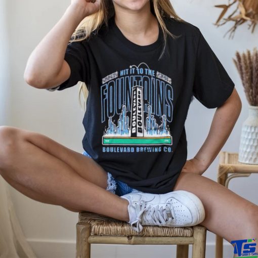 Charlie Hustle Brewmasters Boulevard Hit it to the Fountains Shirt