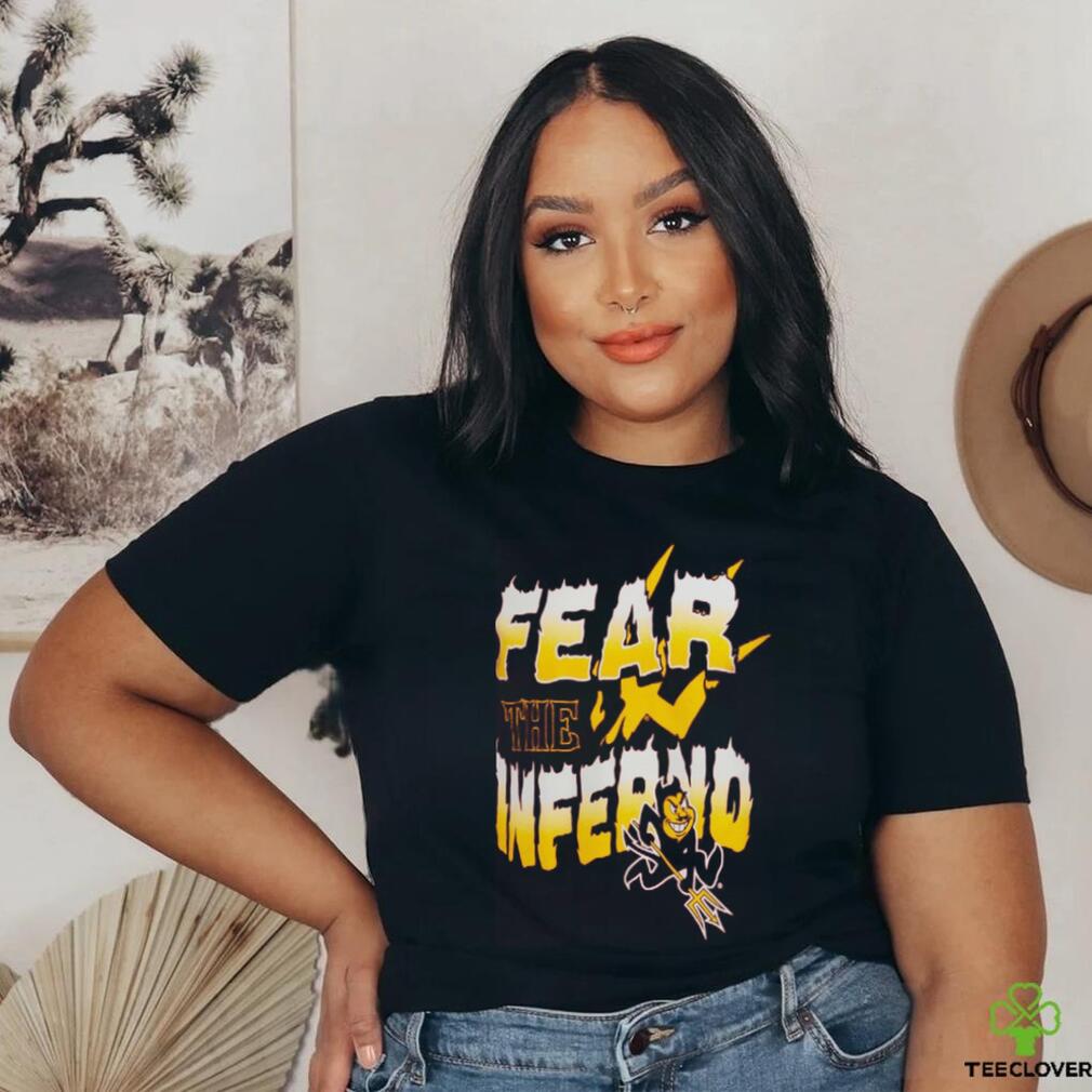 Charlie Hustle Maroon Arizona State Sun Devils Fear The Inferno T Shirt Charlie Hustle Maroon Arizona State Sun Devils Fear The Inferno T Shirt