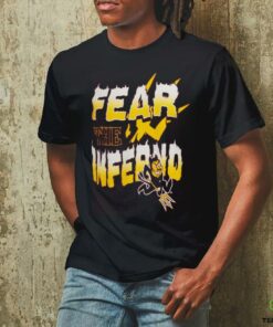 Charlie Hustle Maroon Arizona State Sun Devils Fear The Inferno T Shirt