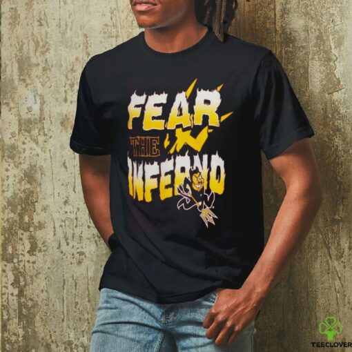Charlie Hustle Maroon Arizona State Sun Devils Fear The Inferno T Shirt