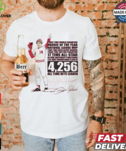 Charlie Hustle Pete Rose Three Time World Champions Rookie Of The Year National League MLB Signature t shirt
