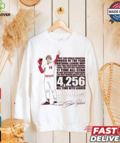 Charlie Hustle Pete Rose Three Time World Champions Rookie Of The Year National League MLB Signature t shirt