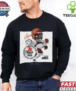 Charlie Jones Cincinnati Bengals AFC Player Of The Week Signatures Shirt 1 Charlie Jones Cincinnati Bengals AFC Player Of The Week Signatures Shirt