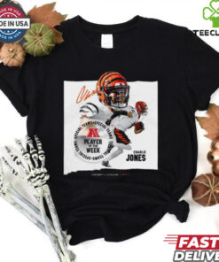Charlie Jones Cincinnati Bengals AFC Player Of The Week Signatures Shirt 3 Charlie Jones Cincinnati Bengals AFC Player Of The Week Signatures Shirt
