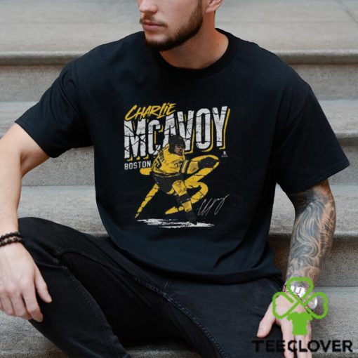 Charlie McAvoy Boston Crack WHT SHIRT