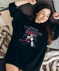 Charlie Snoopy High Five Houston Texans Win Shirt
