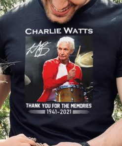 Charlie Watts Signature Thank You For The Memories 1941 2021 Shirt