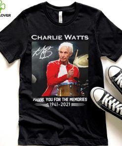 Charlie Watts Signature Thank You For The Memories 1941 2021 Shirt