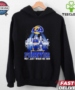 Charlie and Snoopy watching Los Angeles Chargers forever not just when we win shirt