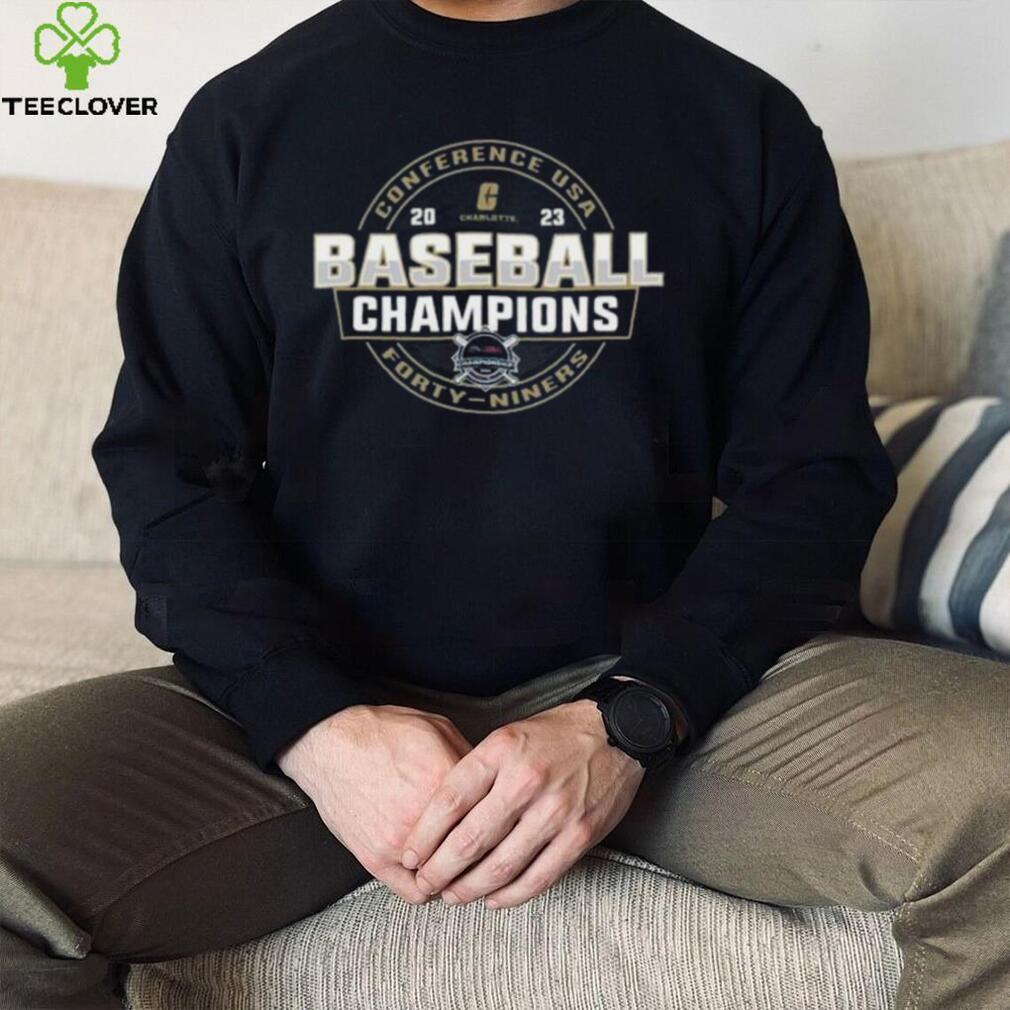 Charlotte 49ers 2023 C-USA Baseball Conference Tournament Champions logo  shirt, hoodie, sweater, long sleeve and tank top