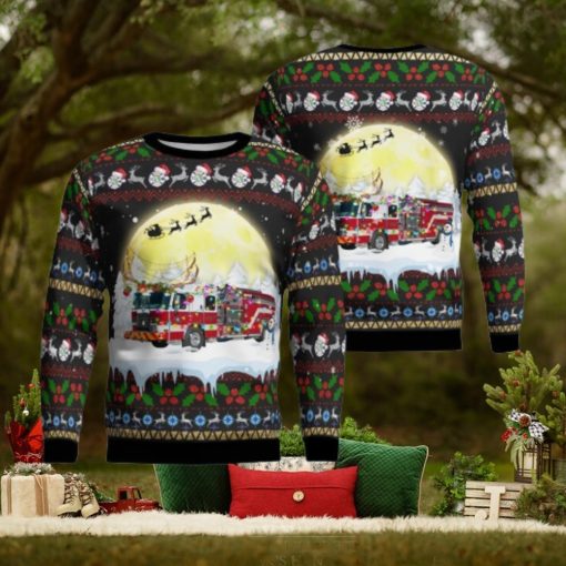 Charlotte County, Florida, Charlotte County Fire Department Christmas Ugly Sweater 3D