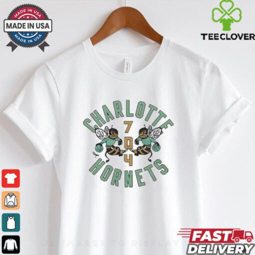 Charlotte Hornets 704 logo shirt