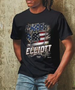 Chase Elliott Hendrick Motorsports Team Collection Black Camo Patriotic 2024 Shirt