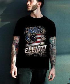 Chase Elliott Hendrick Motorsports Team Collection Black Camo Patriotic 2024 Shirt