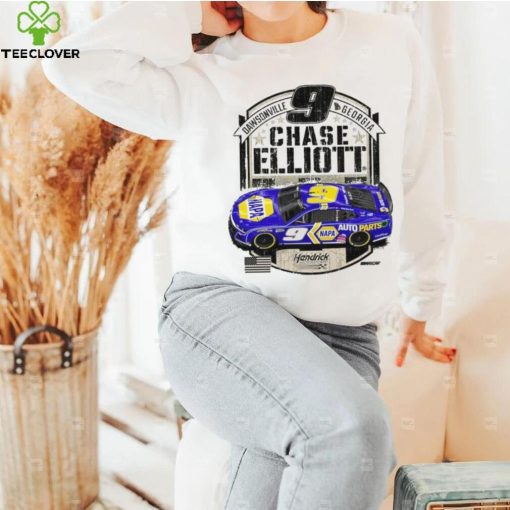 Chase Elliott Hendrick Motorsports Team Collection Green Military Car Shirt