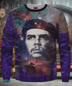 Che Guevara Cannabis Space Galaxy Farm Pullover Crewneck 3D Sweater