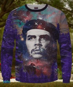 Che Guevara Cannabis Space Galaxy Farm Pullover Crewneck 3D Sweater