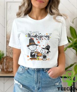 Cheap Autumn Thanksgiving With Snoopy Charlie Brown And Woodstock Peanuts Thanksgiving Shirt