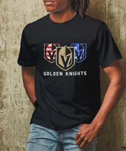 Cheap Logo US Flag NHL Hockey Vegas Golden Knights T Shirt