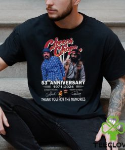 Cheech & Chong 53rd Anniversary 1971 – 2024 Thank You For The Memories T Shirt