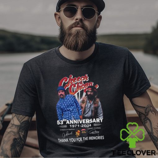 Cheech & Chong 53rd Anniversary 1971 – 2024 Thank You For The Memories T Shirt