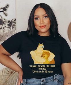 Cheems The Doge The Myth The Legend 2011 2023 thank you for the memes shirt,