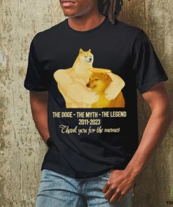 Cheems The Doge The Myth The Legend 2011 2023 thank you for the memes shirt,