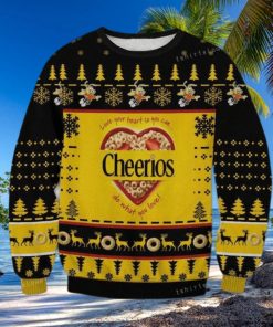 Cheerios Love Your Heart So You Can Do What You Love Chritsmas Womens Ugly Sweater