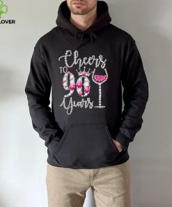 Cheers To 90 Year Old Gift 90th Birthday Queen Drink Wine T Shirt