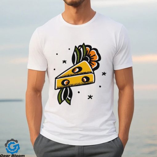 Cheese 4 Life with flowers art shirt