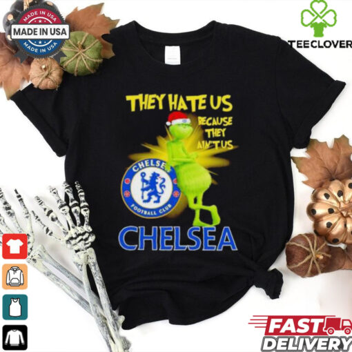 Chelsea FC Grinch they hate us because ain’t us Christmas hoodie, sweater, longsleeve, shirt v-neck, t-shirt