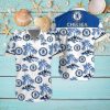 Seattle Seahawks NFL Team With Flamingo Moon Pattern Button Down Hawaiian Shirt For Big Fans Custom Name