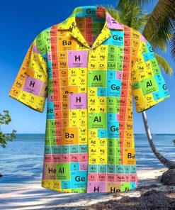Chemical Elements Color Hawaiian Shirt