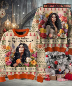 Cher Do You Believe In Life After Love Chirstmas Gifts 2024 Xmas For Family And Friends Ugly Sweater