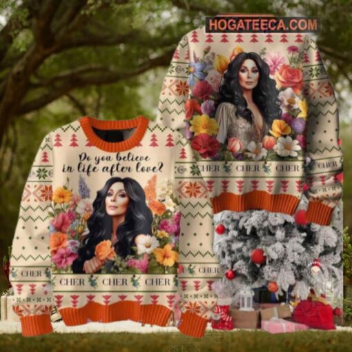 Cher Do You Believe In Life After Love Chirstmas Gifts 2024 Xmas For Family And Friends Ugly Sweater