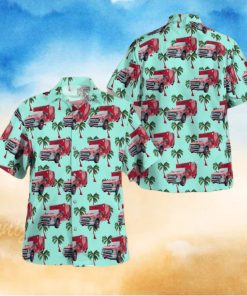 Cherokee Georgia Cherokee County Fire and Emergency Services Button Up Hawaiian Shirt Beach Gift